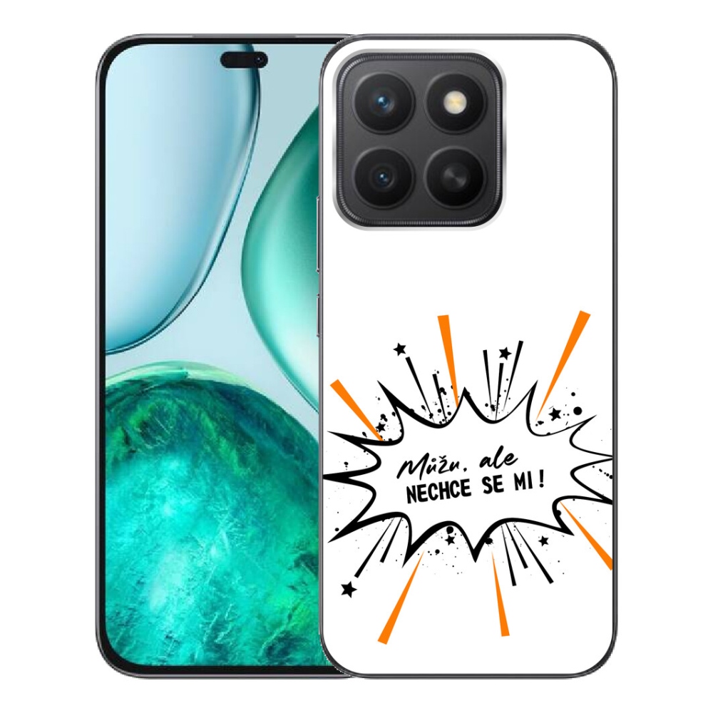 Gelový kryt mmCase na Honor X8c - vtipný text 11 bílé pozadí
