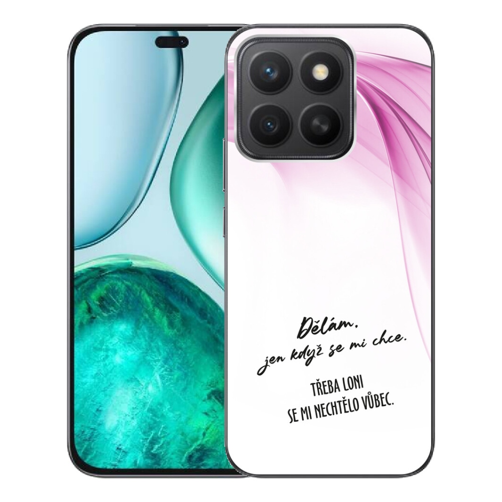 Gelový kryt mmCase na Honor X8c - vtipný text 12 bílé pozadí
