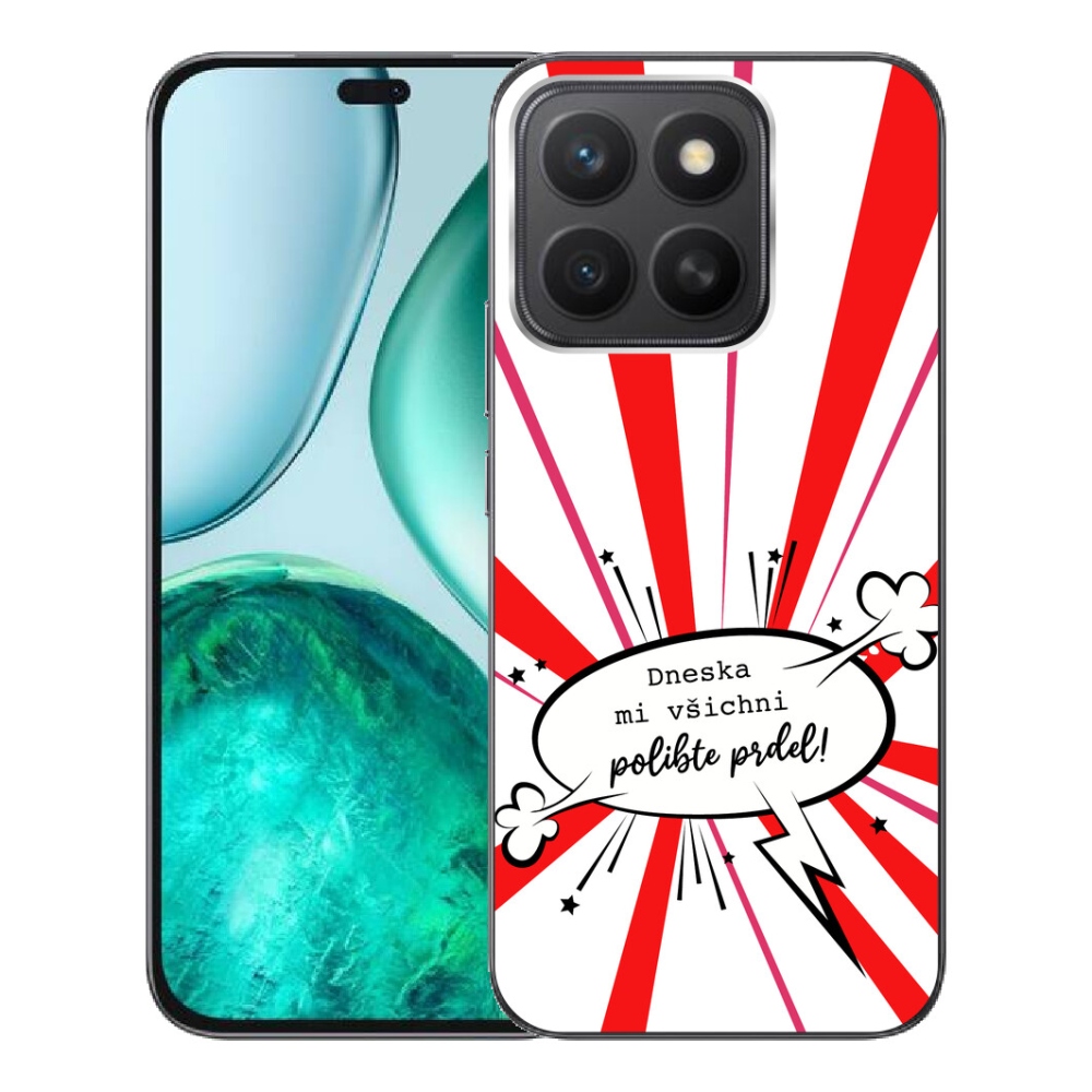 Gelový kryt mmCase na Honor X8c - vtipný text 15 bílé pozadí