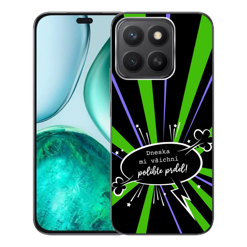 Gelový kryt mmCase na Honor X8c - vtipný text 15 černé pozadí