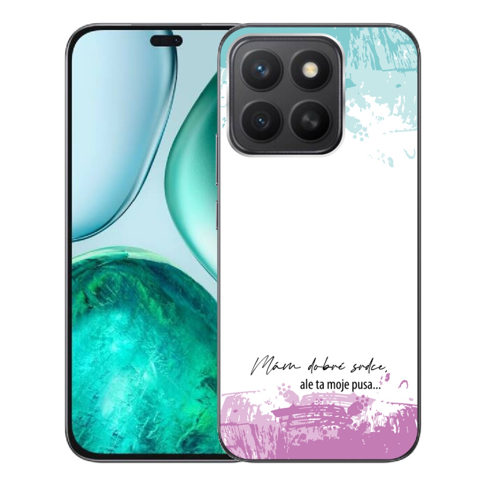 Gelový kryt mmCase na Honor X8c - vtipný text 3 bílé pozadí