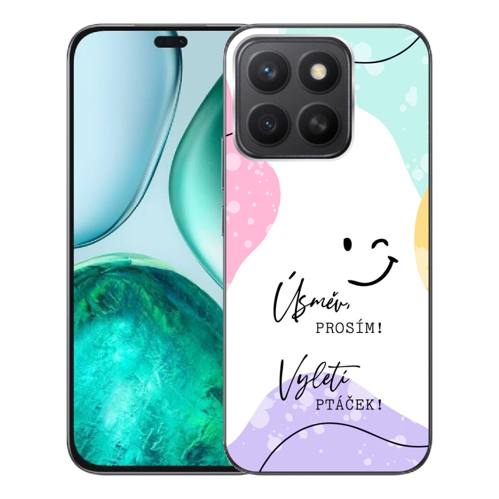 Gelový kryt mmCase na Honor X8c - vtipný text 4 bílé pozadí