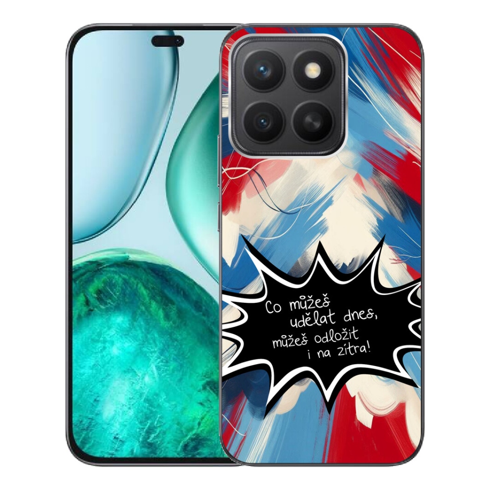 Gelový kryt mmCase na Honor X8c - vtipný text 9 černé pozadí