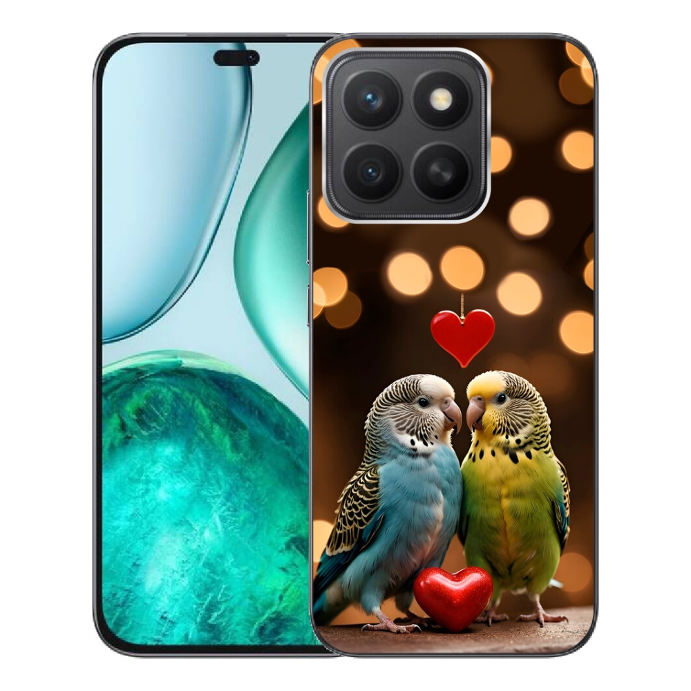 Gelový kryt mmCase na Honor X8c - zamilovaní papoušci