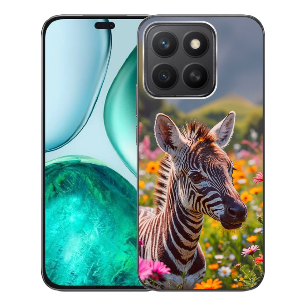 Gelový kryt mmCase na Honor X8c - zebra na louce