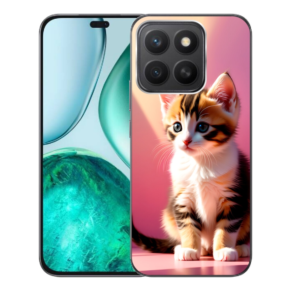 Gelový kryt mmCase na Honor X8c - zvědavé kotě 2