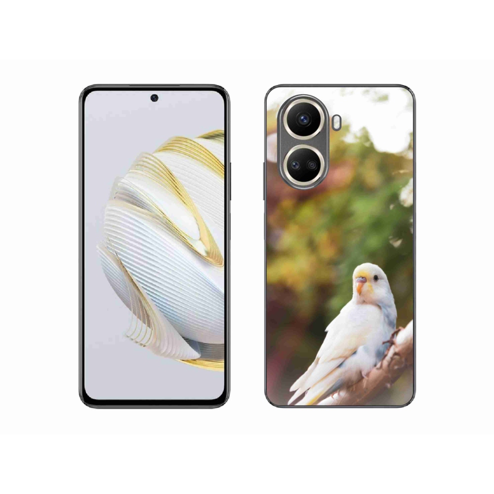 Gelový kryt mmCase na Huawei Nova 10 SE - andulka bílá