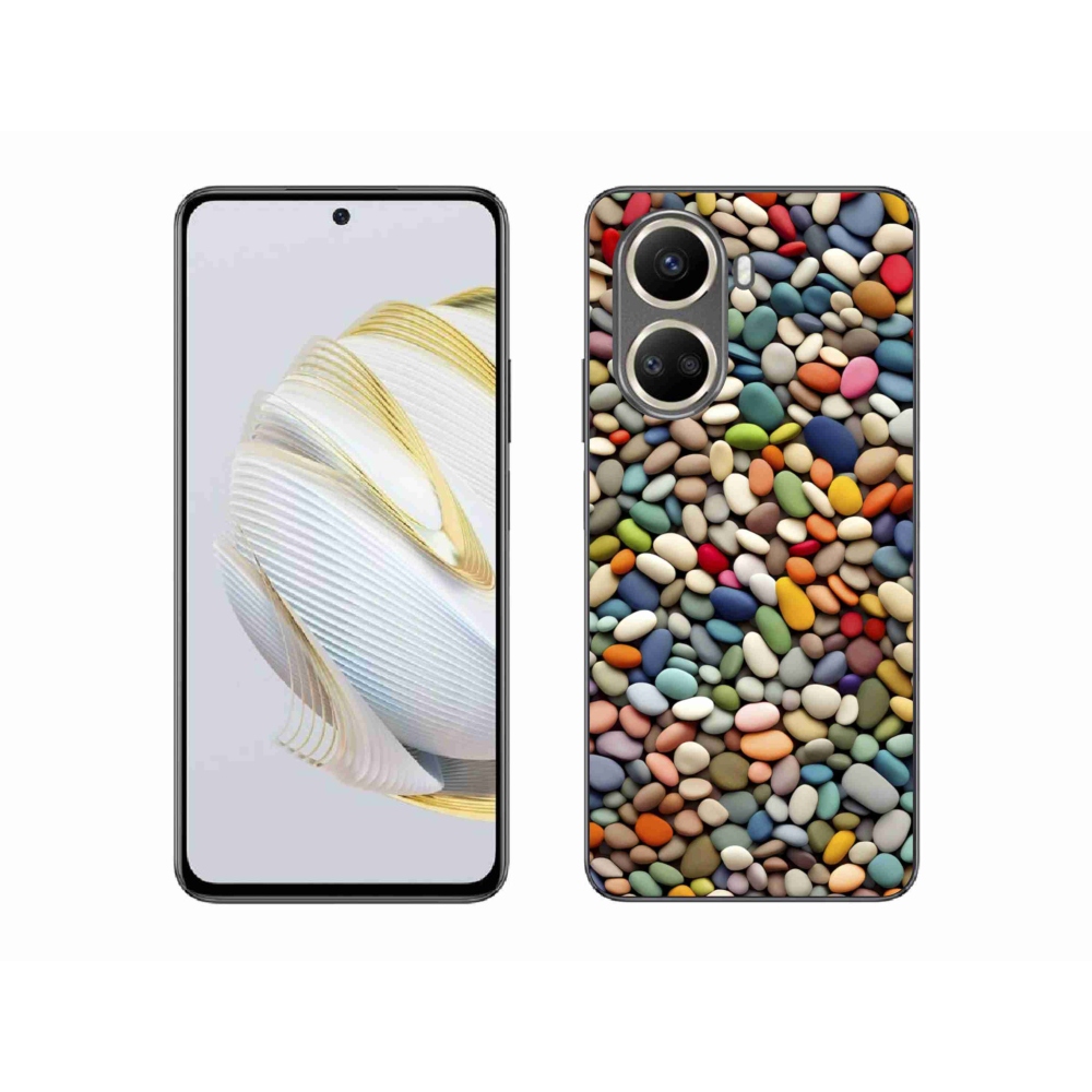 Gelový kryt mmCase na Huawei Nova 10 SE - barevné kamínky 2