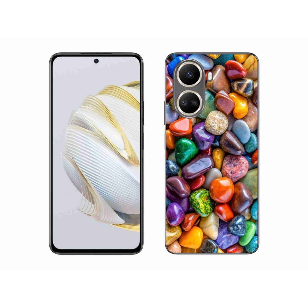 Gelový kryt mmCase na Huawei Nova 10 SE - barevné kamínky