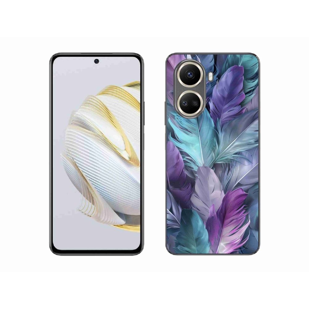 Gelový kryt mmCase na Huawei Nova 10 SE - barevné peří 2