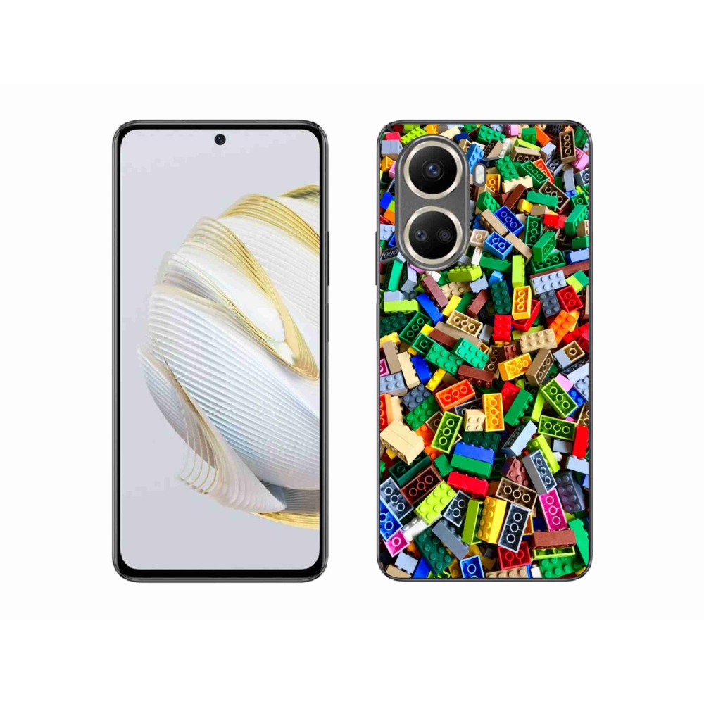 Gelový kryt mmCase na Huawei Nova 10 SE - barevné stavební kostky