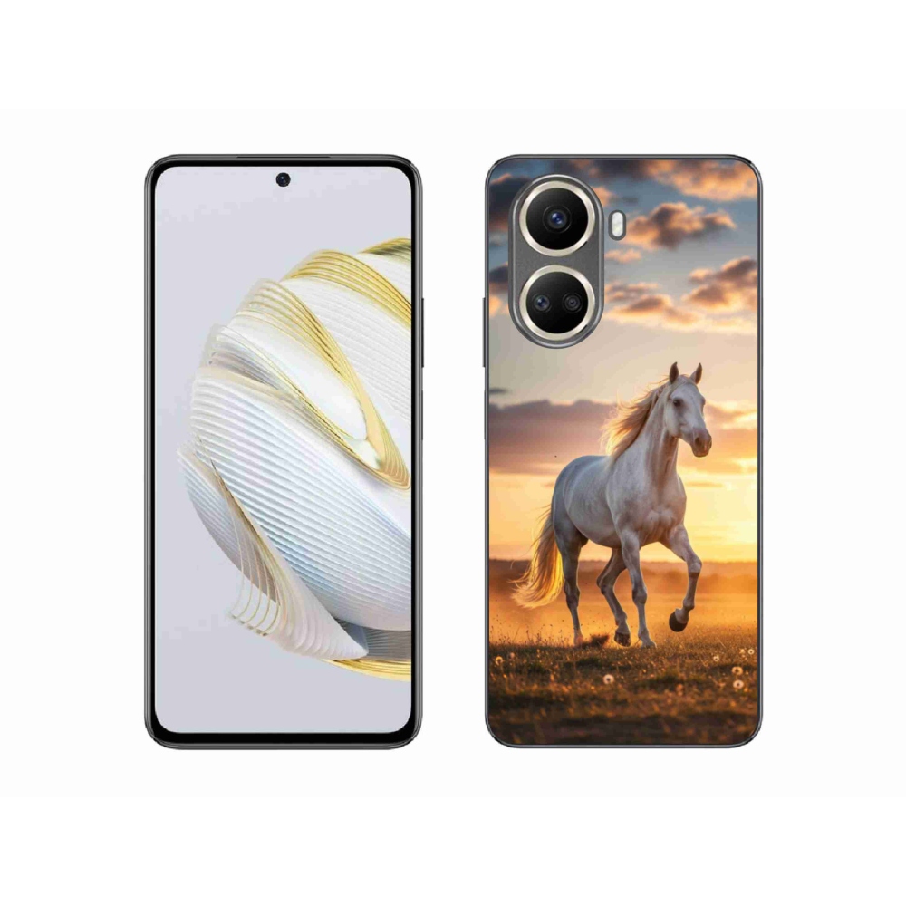 Gelový kryt mmCase na Huawei Nova 10 SE - běžící bílý kůň 2
