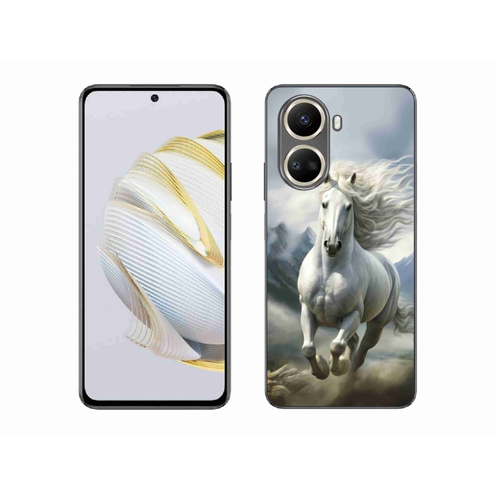 Gelový kryt mmCase na Huawei Nova 10 SE - běžící bílý kůň 3