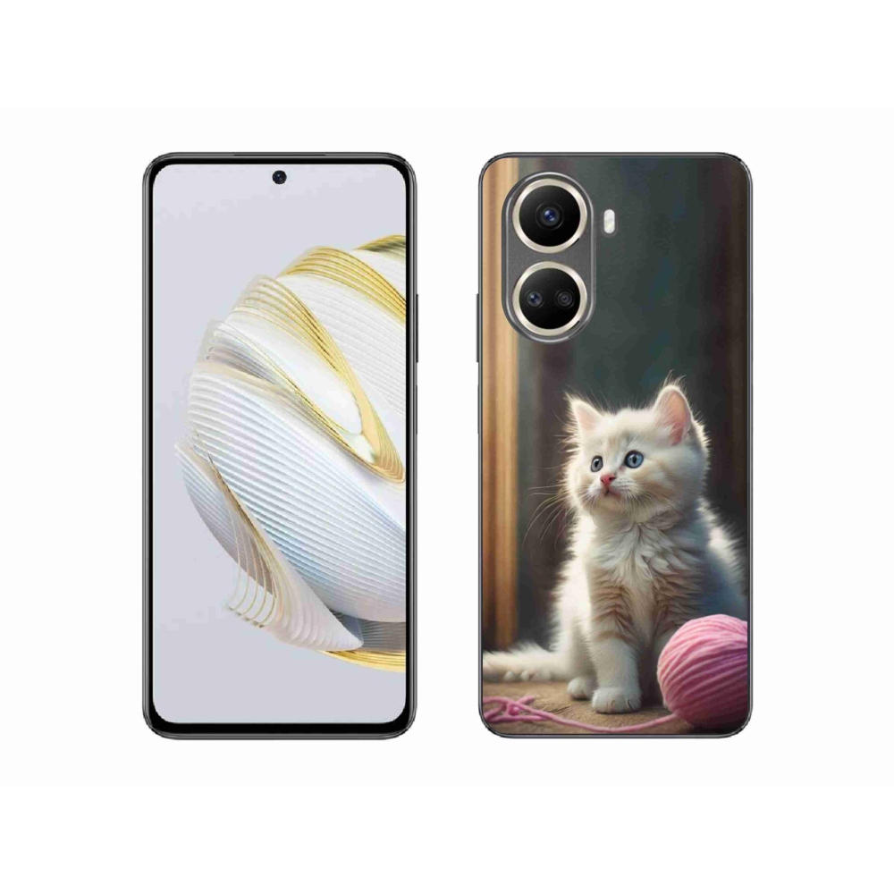 Gelový kryt mmCase na Huawei Nova 10 SE - bílé kotě 2