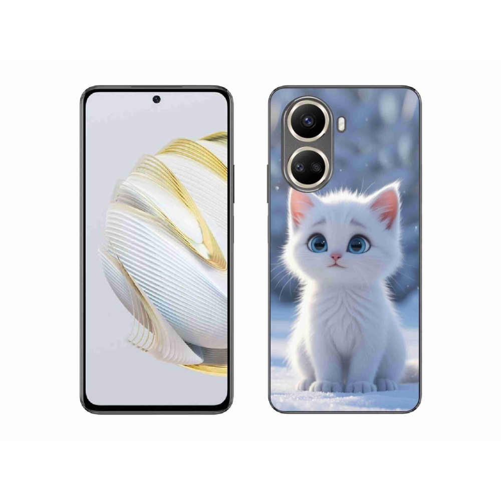 Gelový kryt mmCase na Huawei Nova 10 SE - bílé kotě 3