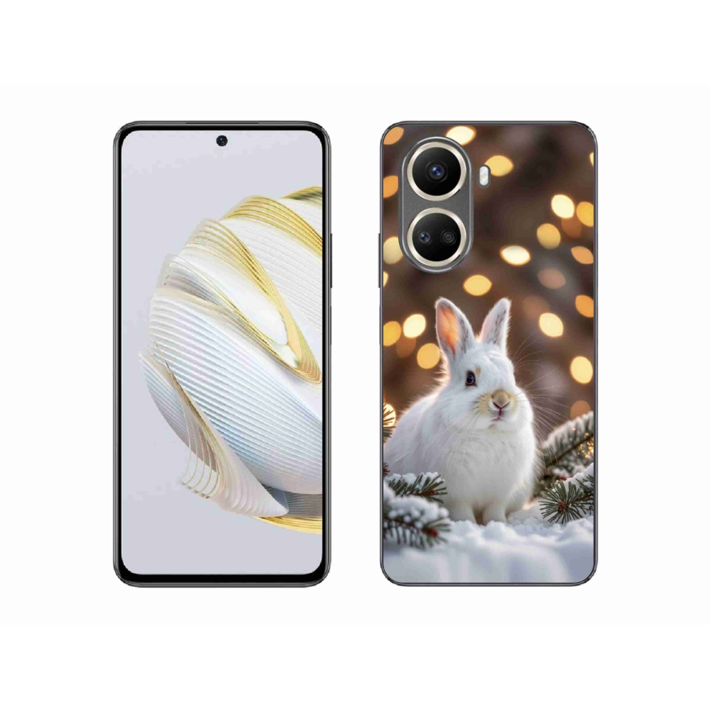 Gelový kryt mmCase na Huawei Nova 10 SE - bílý zajíc