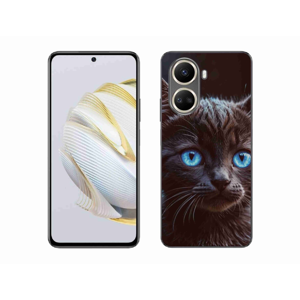 Gelový kryt mmCase na Huawei Nova 10 SE - černé kotě 2