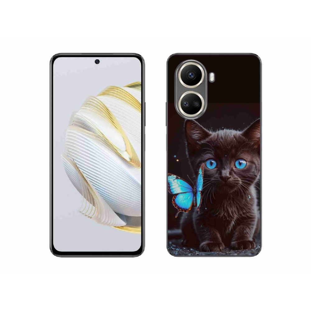 Gelový kryt mmCase na Huawei Nova 10 SE - černé kotě 3