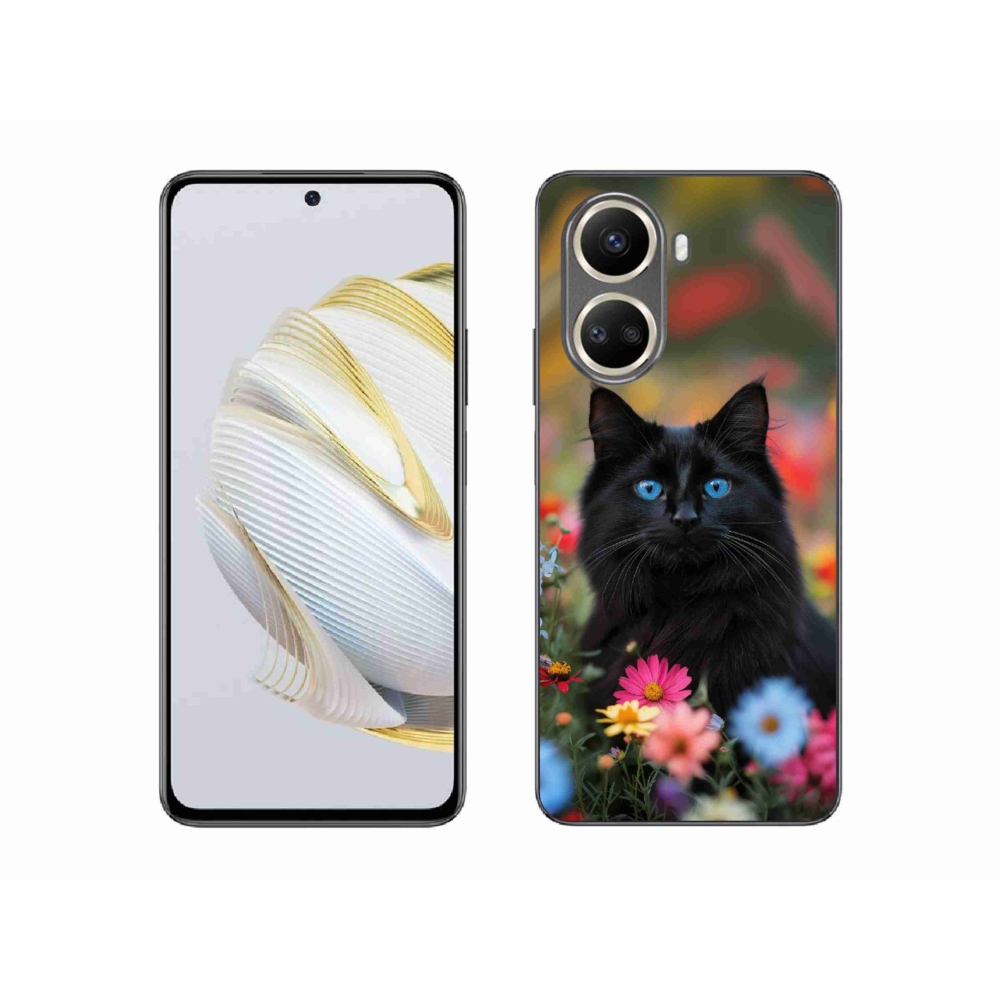 Gelový kryt mmCase na Huawei Nova 10 SE - černé kotě 4