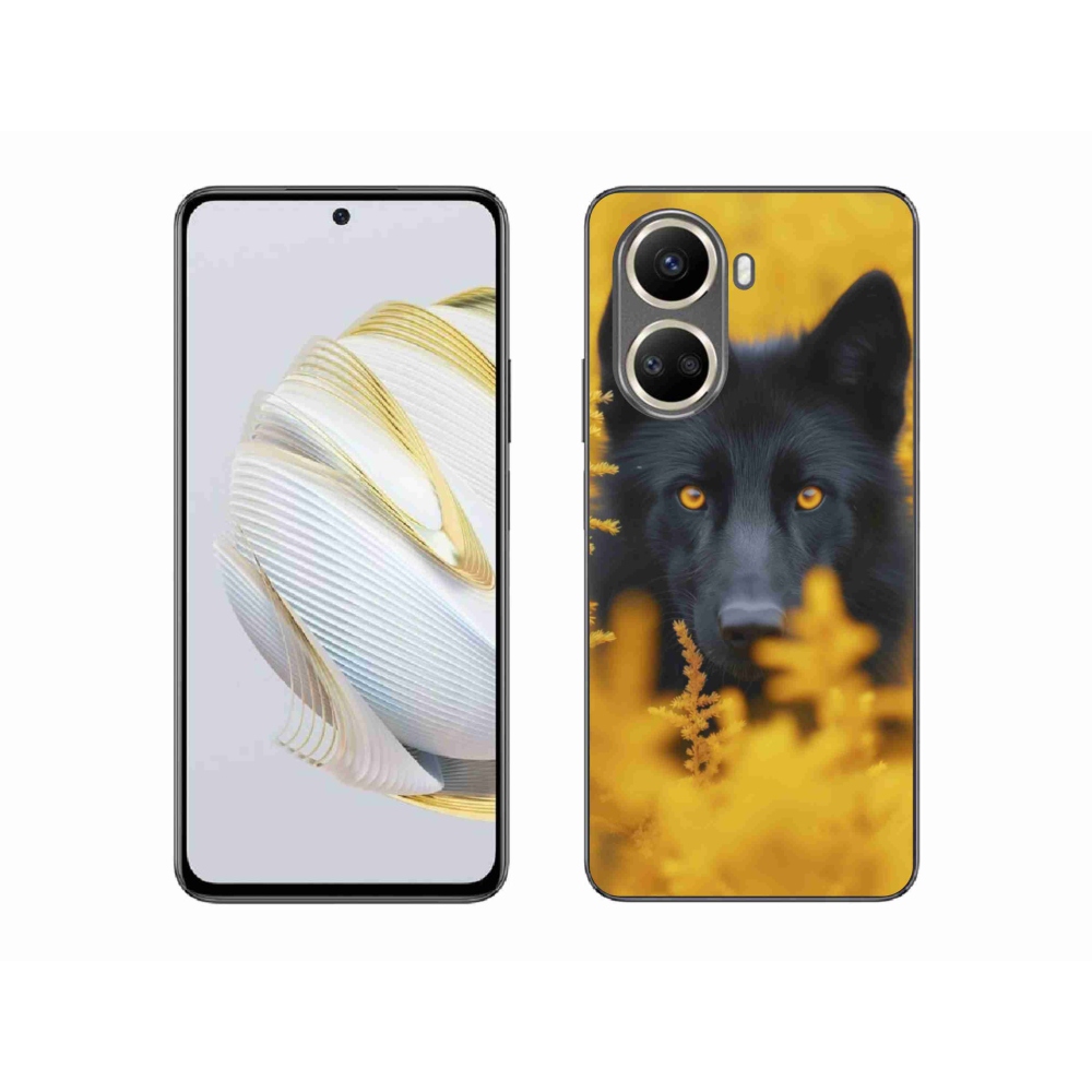 Gelový kryt mmCase na Huawei Nova 10 SE - černý vlk 2