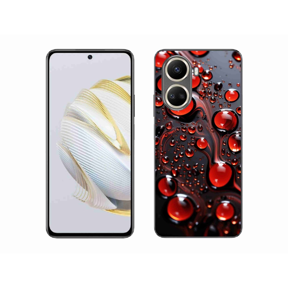 Gelový kryt mmCase na Huawei Nova 10 SE - červené kapky 2
