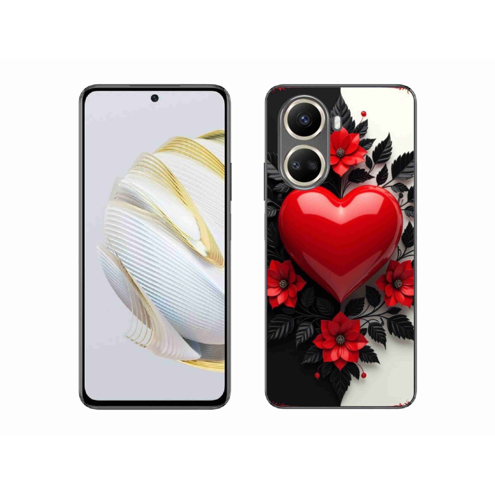 Gelový kryt mmCase na Huawei Nova 10 SE - červené srdce