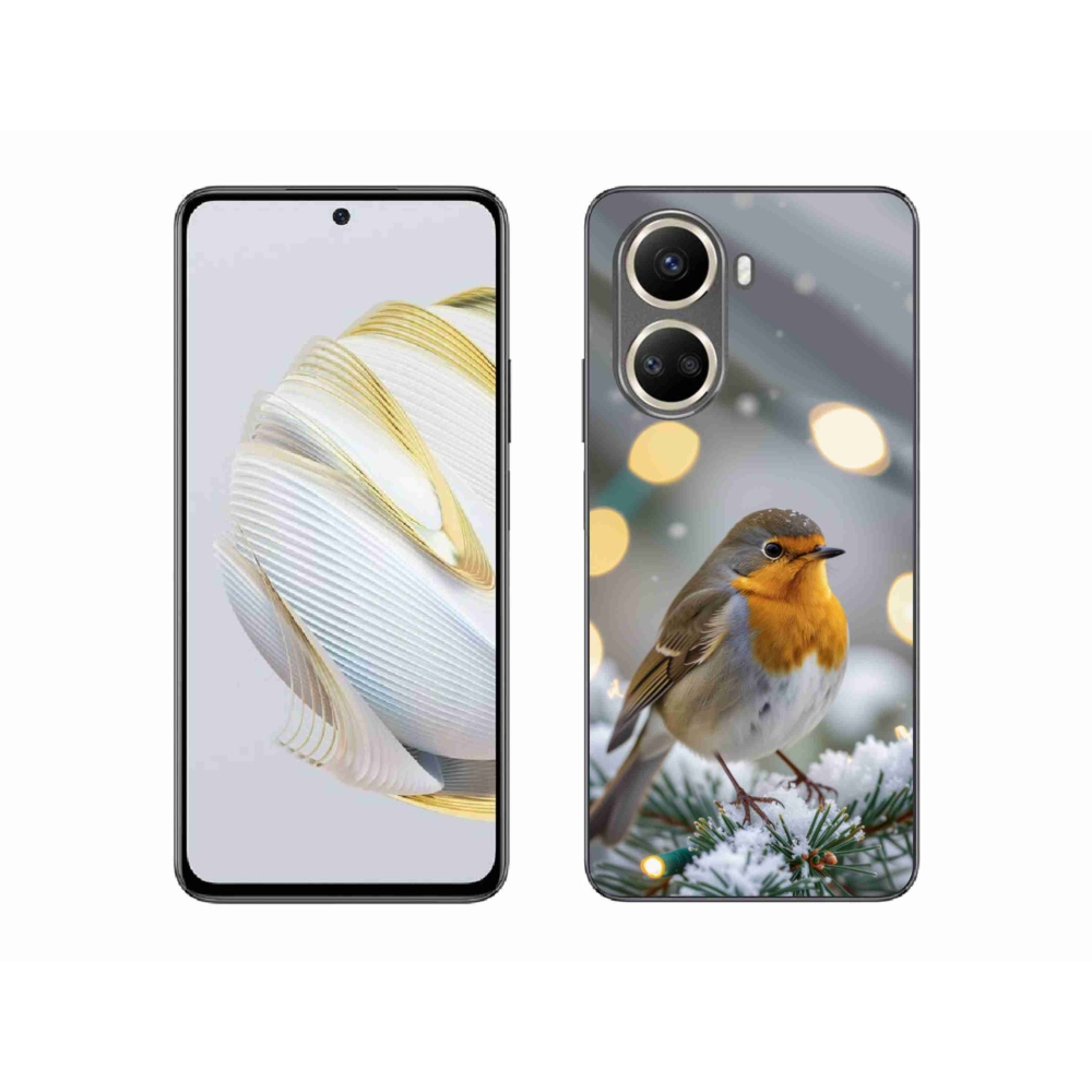 Gelový kryt mmCase na Huawei Nova 10 SE - červenka v zimě