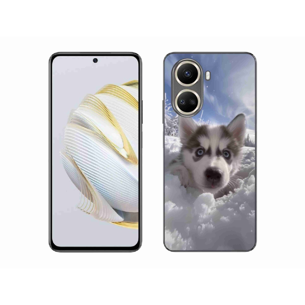 Gelový kryt mmCase na Huawei Nova 10 SE - husky ve sněhu