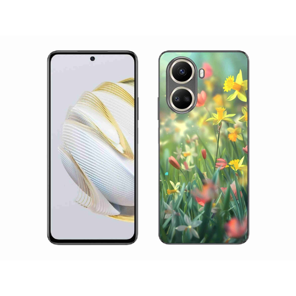 Gelový kryt mmCase na Huawei Nova 10 SE - jarní květy