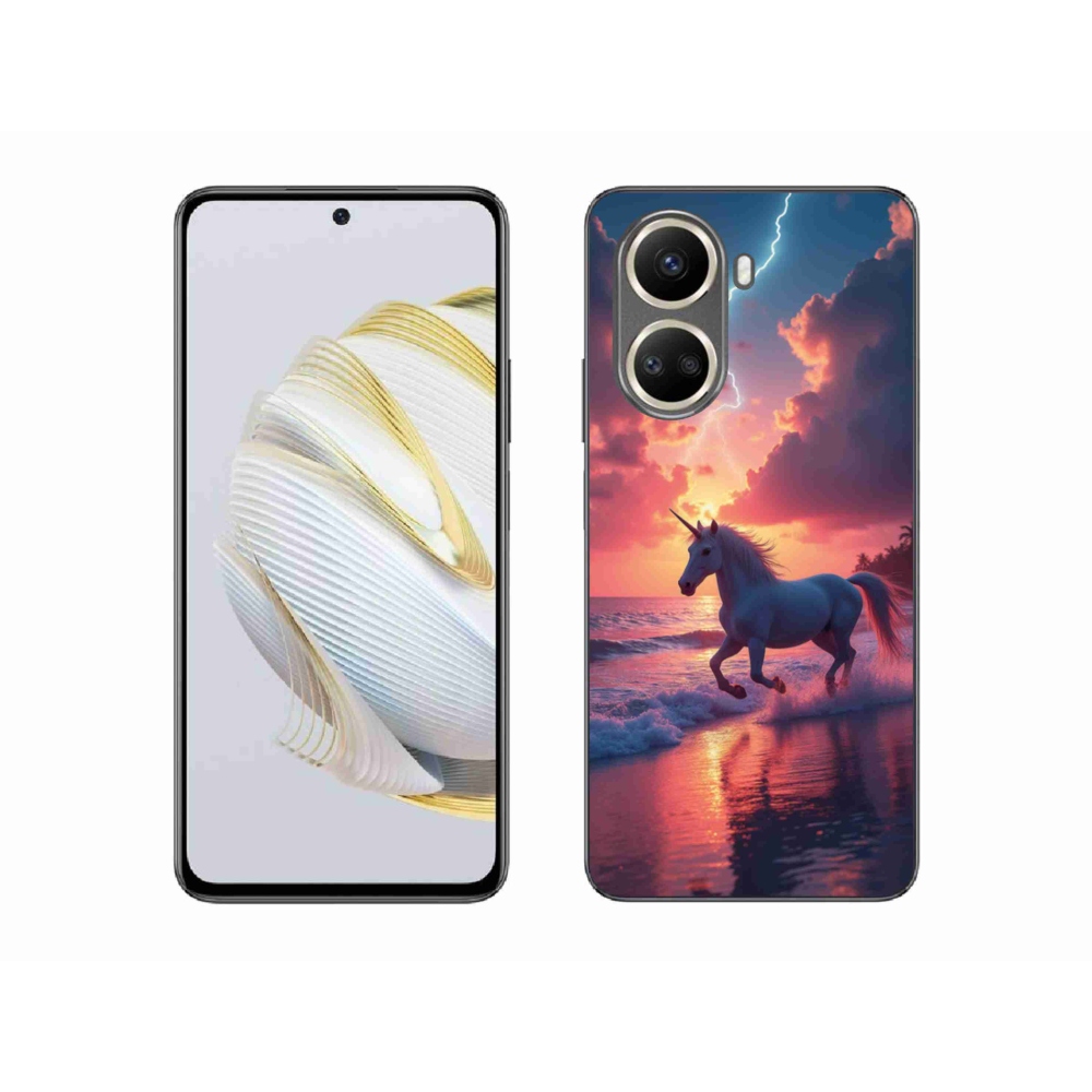 Gelový kryt mmCase na Huawei Nova 10 SE - jednorožec na pláži