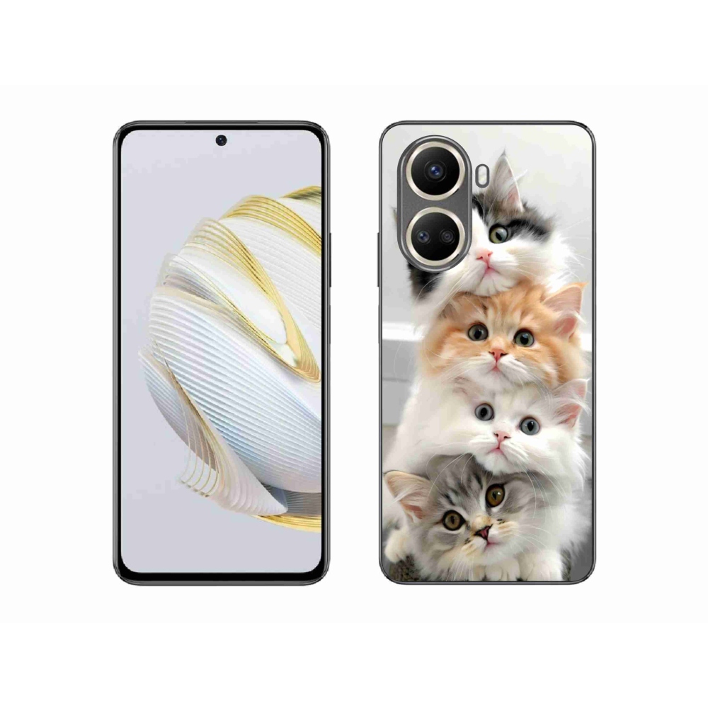 Gelový kryt mmCase na Huawei Nova 10 SE - kočičí parta