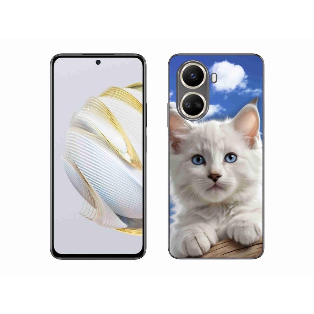 Gelový kryt mmCase na Huawei Nova 10 SE - kotě a oblaka