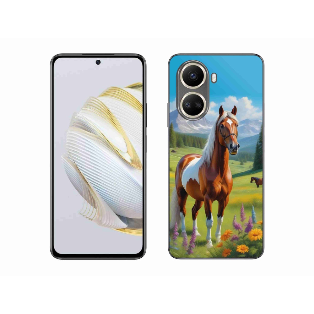 Gelový kryt mmCase na Huawei Nova 10 SE - kůň na louce