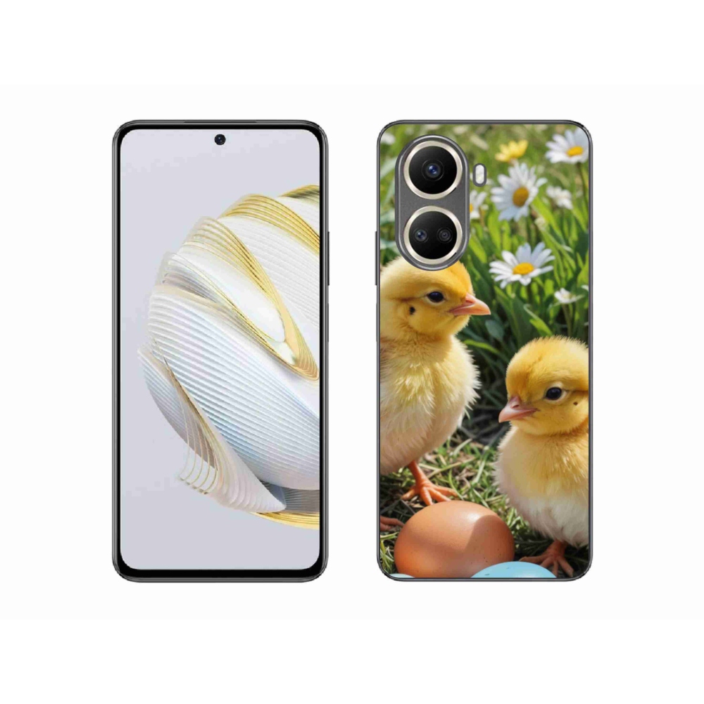 Gelový kryt mmCase na Huawei Nova 10 SE - kuřátka