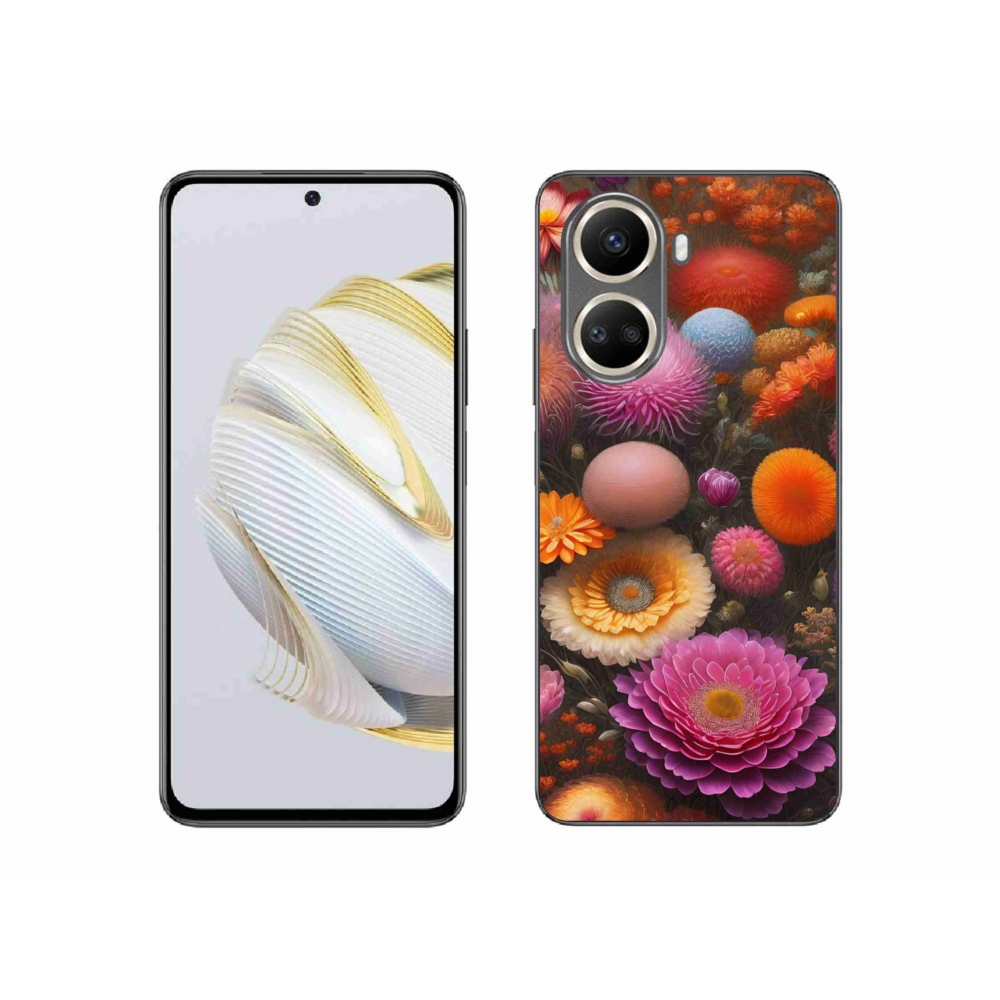 Gelový kryt mmCase na Huawei Nova 10 SE - květinová kompozice