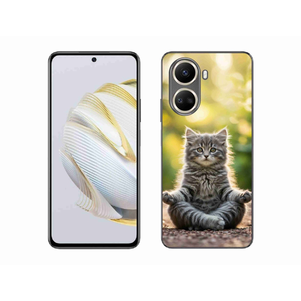 Gelový kryt mmCase na Huawei Nova 10 SE - meditující kotě