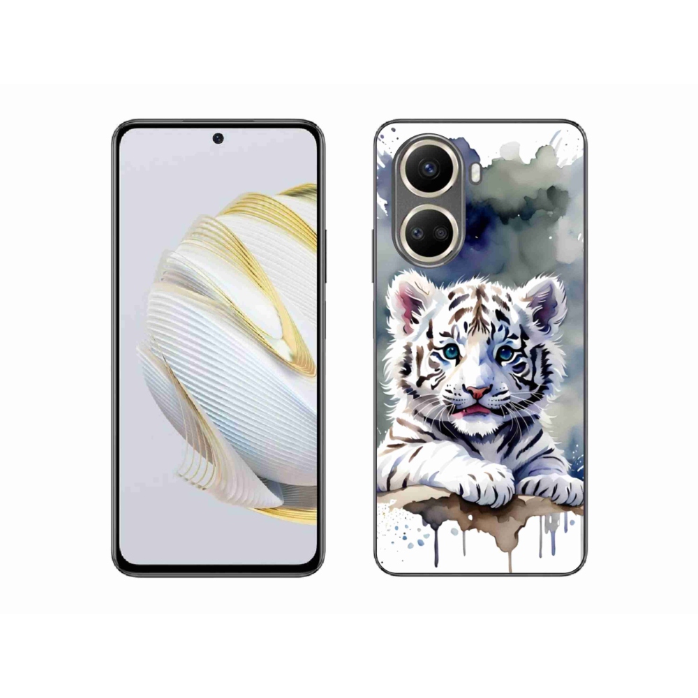 Gelový kryt mmCase na Huawei Nova 10 SE - mládě bílého tygra