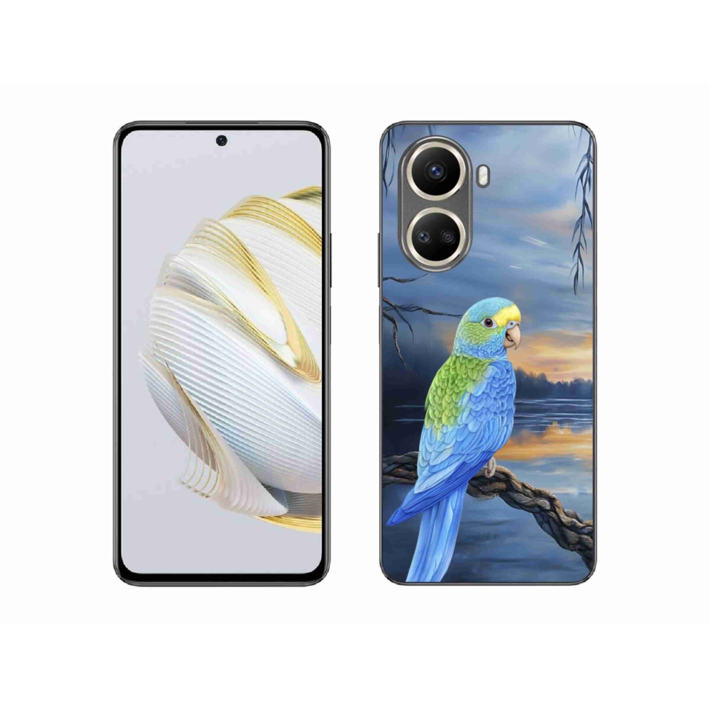 Gelový kryt mmCase na Huawei Nova 10 SE - modrý papoušek