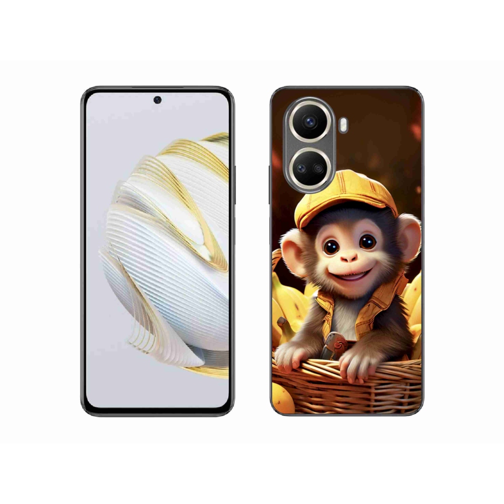 Gelový kryt mmCase na Huawei Nova 10 SE - opice v košíku