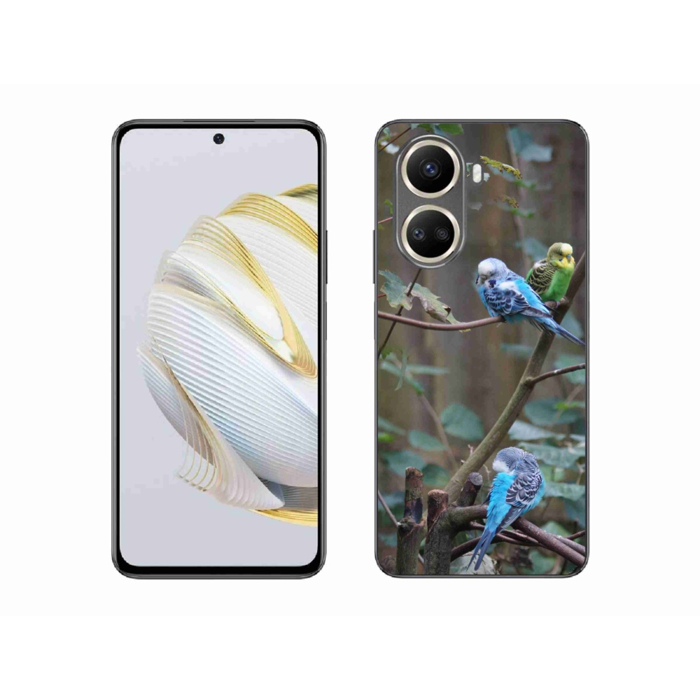 Gelový kryt mmCase na Huawei Nova 10 SE - papoušci na větvi