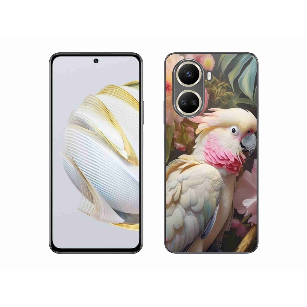 Gelový kryt mmCase na Huawei Nova 10 SE - papoušek kakadu růžový 2