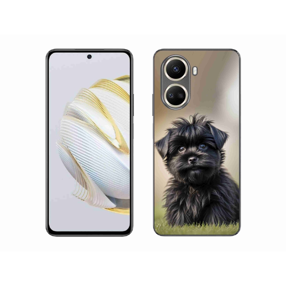 Gelový kryt mmCase na Huawei Nova 10 SE - roztomilý černý pejsek