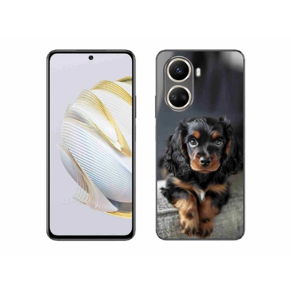 Gelový kryt mmCase na Huawei Nova 10 SE - roztomilý dlouhosrstý jezevčík
