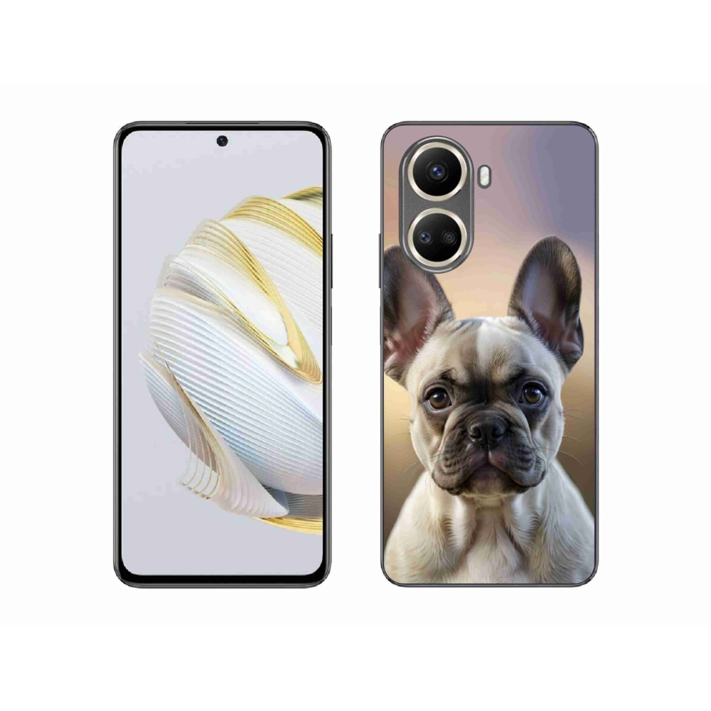 Gelový kryt mmCase na Huawei Nova 10 SE - roztomilý francouzský buldoček