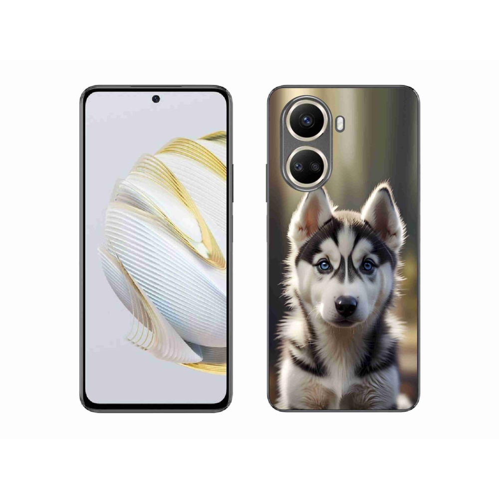 Gelový kryt mmCase na Huawei Nova 10 SE - roztomilý sibiřský husky