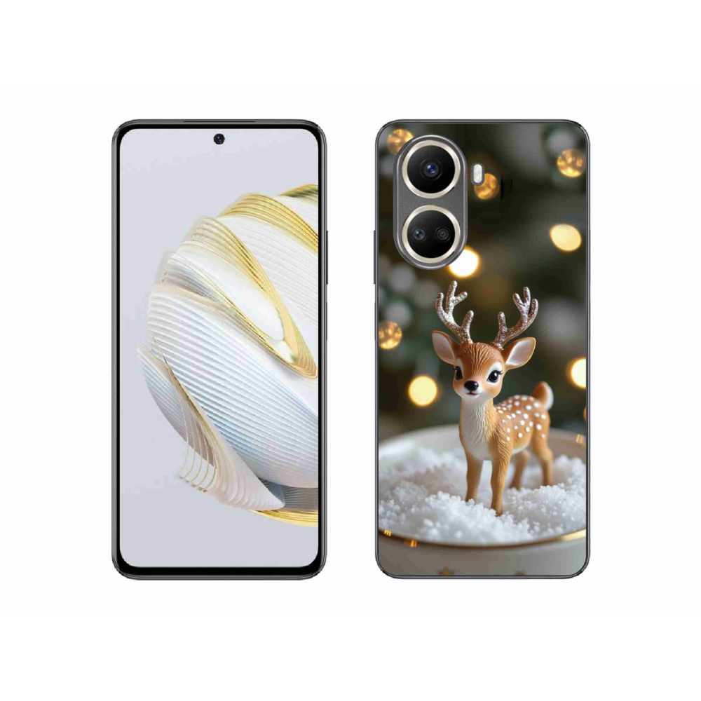 Gelový kryt mmCase na Huawei Nova 10 SE - roztomilý vánoční jelen