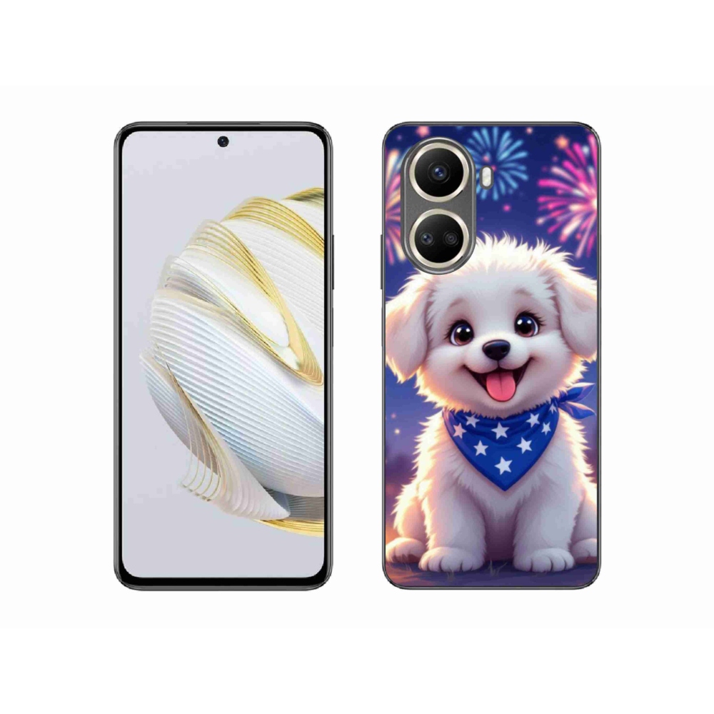 Gelový kryt mmCase na Huawei Nova 10 SE - slavnostní štěně