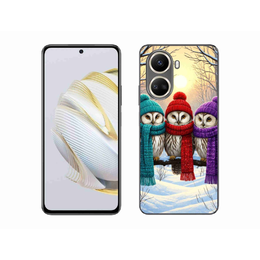 Gelový kryt mmCase na Huawei Nova 10 SE - soví přátelé