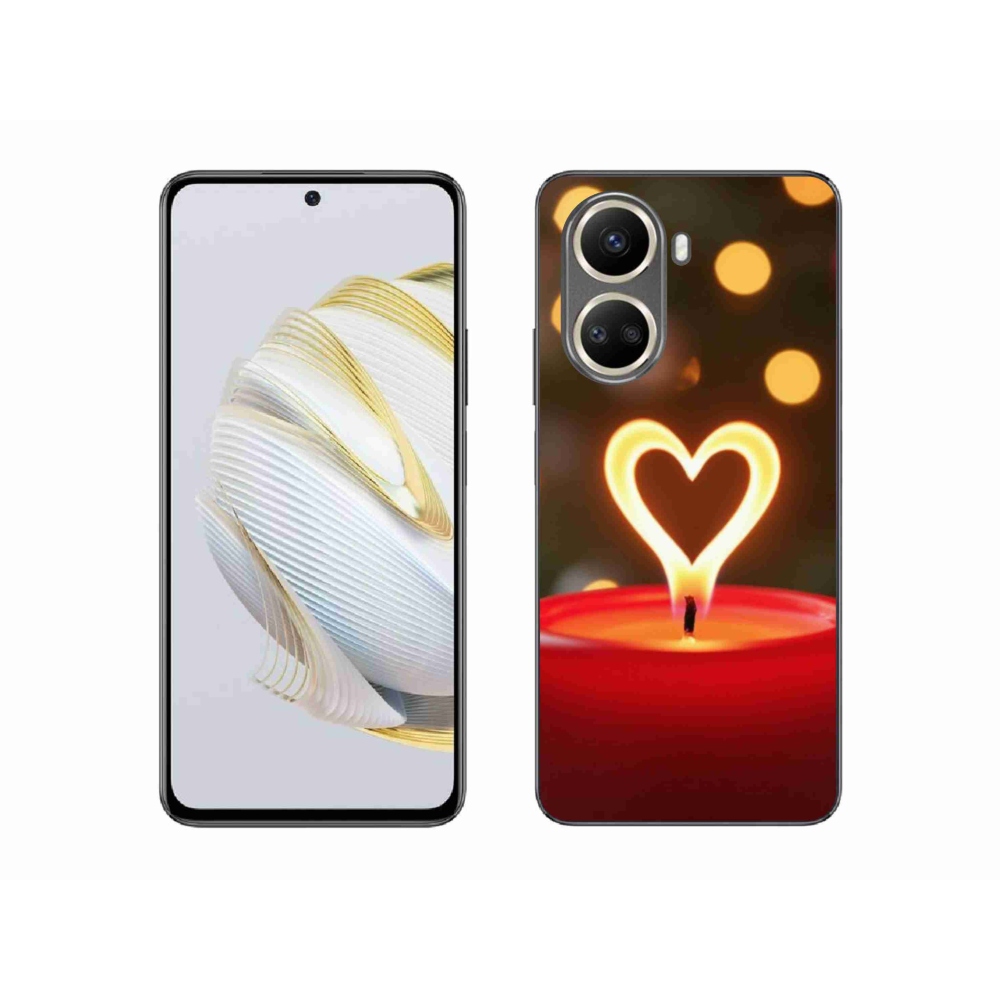 Gelový kryt mmCase na Huawei Nova 10 SE - srdce z plamene