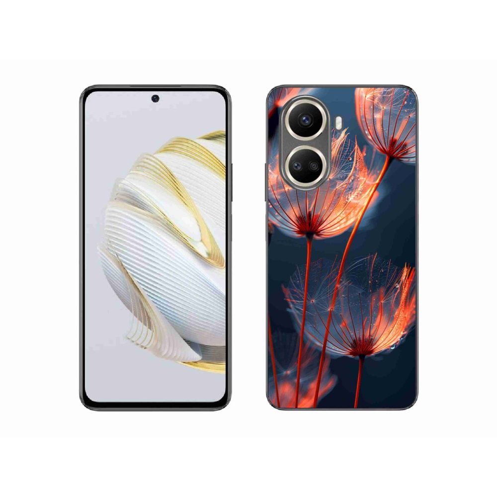 Gelový kryt mmCase na Huawei Nova 10 SE - světélkující chmýří